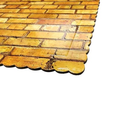 Brick-effect rectangular vest
