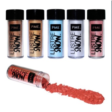  Lustre Snow Blue Edible Lustre Dust 10g PME