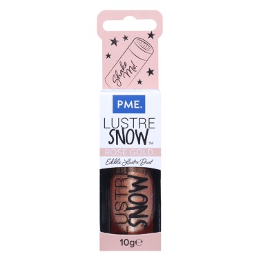  Lustre Snow Rose Gold Edible Lustre Dust 10g PME