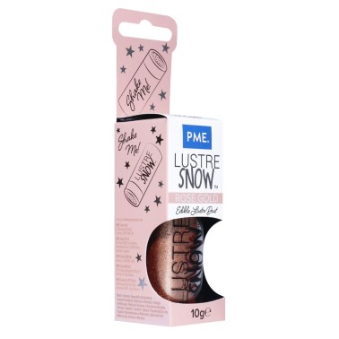  Lustre Snow Rose Gold Edible Lustre Dust 10g PME