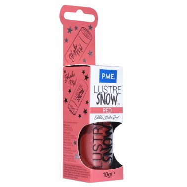  Lustre Snow Red Edible Lustre Dust 10g PME
