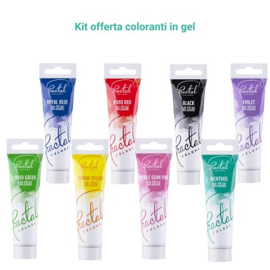 Kit OFFERTA coloranti alimentari in gel Fractal
