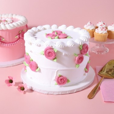 Set 10 levných bílých kulatých desek PME 20 cm