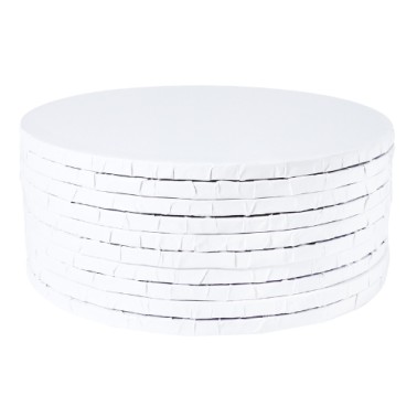 Set 10 cheap white round board board PME 30 cm