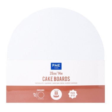 Set 10 cheap white round board board PME 35 cm