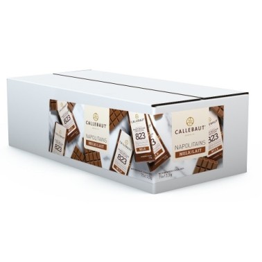 75 pezzi x 13,5 g Napolitains cioccolato al latte 823 Callebaut 