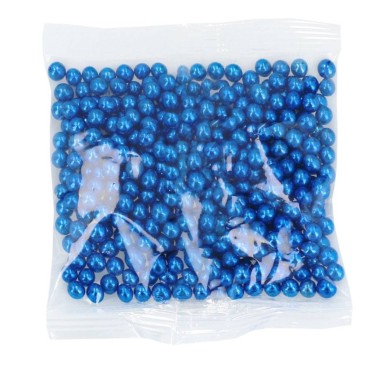 Perle di zucchero blu metallico 7 mm 60 g linea economica