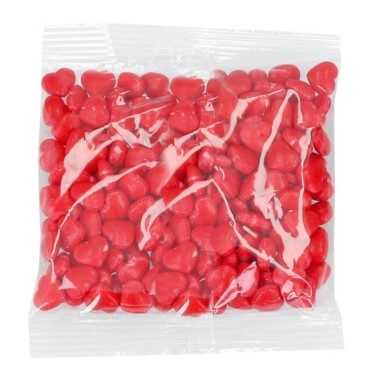 Cuori di zucchero 3D rossi 80g linea economica