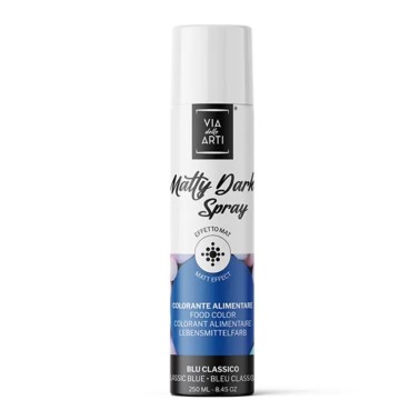 Matty Dark spray alimentare opaco BLU CLASSICO 250 ml 