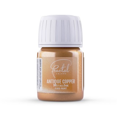 Antique Copper Metallink Food Paint 30ml Fractal