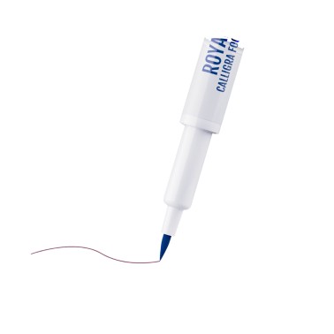 Marqueur de nourriture Royal Calligra Blue Fractal