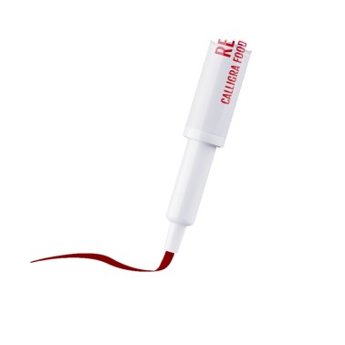 Marqueur alimentaire rouge calligra Fractal