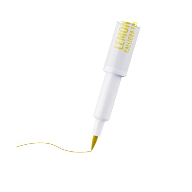 Calligra Lemon Yellow Food Marker Fractal