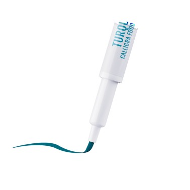 Marqueur alimentaire de calligra turquoise Fractal