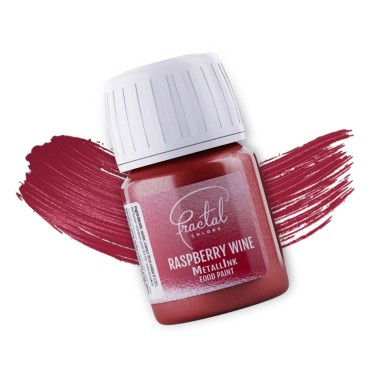 Jídlo barva metallink malinový víno 30ml Fractal