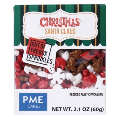 Sprinkles di zucchero SANTA CLAUS 60g PME