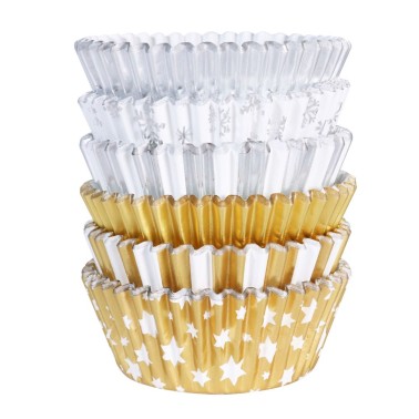 Metallic gold and silver 100 pieces pirottini PME