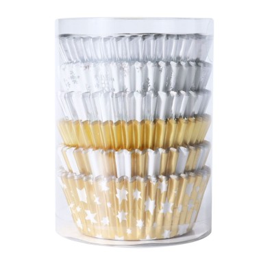 Metallic gold and silver 100 pieces pirottini PME