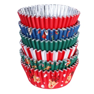 Pirottini metallizzati Santa mix 100 pezzi PME