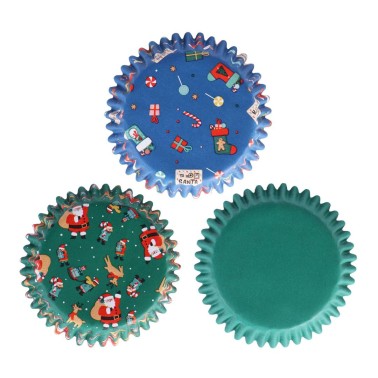 Pirottini metallizzati Santa mix 100 pezzi PME