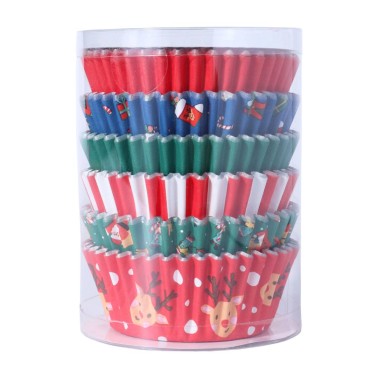 Pirottini metallizzati Santa mix 100 pezzi PME