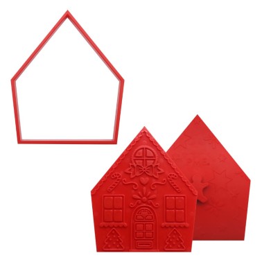 Impression cutting cookets Gingerbread house 3 pieces PME