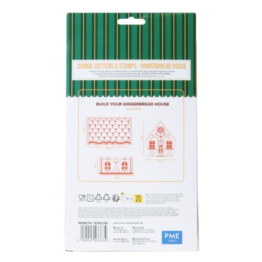 Impression cutting cookets Gingerbread house 3 pieces PME