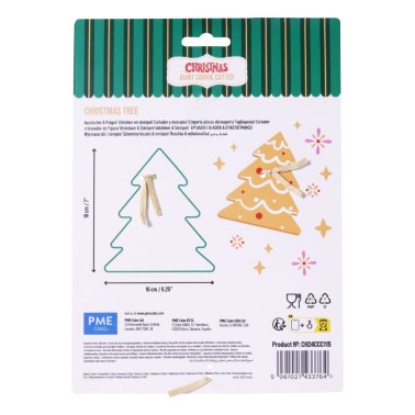 Tagliabiscotti albero di Natale gigante 18 cm