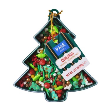 Sprinkles di zucchero albero di natale 90g PME