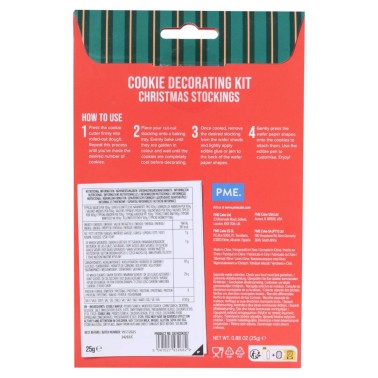 Kit tagliabiscotti e decorazioni calza di Natale PME
