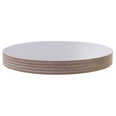 Set 5 sottotorta Cake card ARGENTO PME diametro 20 cm h 3 mm
