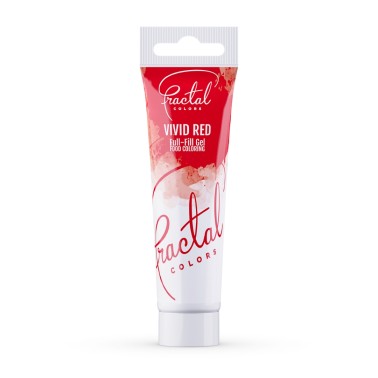 Colorante Alimentare ROSSO VIVIDO Full-Fill Gel Fractal 30g