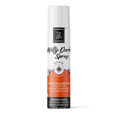 Matty Dark spray alimentare opaco ARANCIO VIVACE 250 ml 