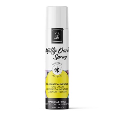 Matty Dark spray alimentare opaco GIALLO ELETTRICO 250 ml 