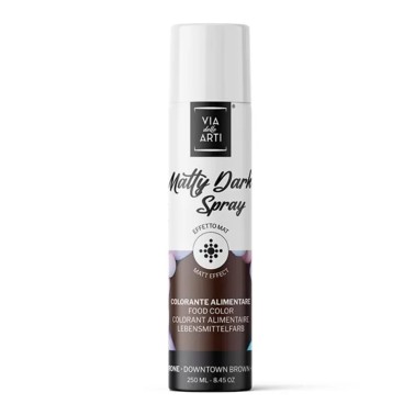 Matty Dark spray alimentare opaco MARRONE 250 ml 