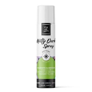 Matty Dark spray alimentare opaco VERDE LIME 250 ml 