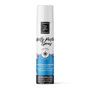 Matty Pastel spray alimentare opaco AZZURRO BRILLANTE 250 ml 