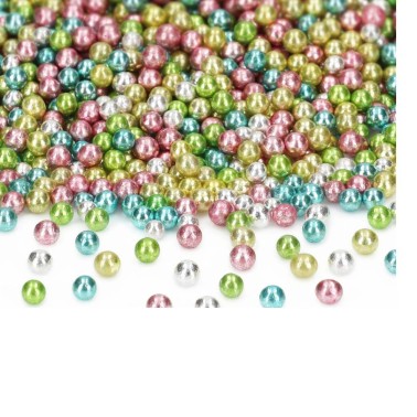Sprinkles di zucchero perle metallizzate miste 50g