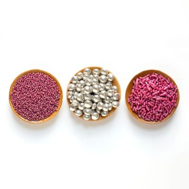 Set sprinkles Decor Mix argento e rosa 85g Decora