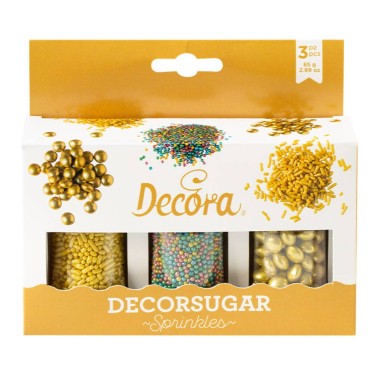 Set sprinkles Decor Mix oro e multicolor 85g Decora