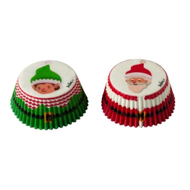 Cupcake pirottini Santa Claus and Elf Decora 36 pieces
