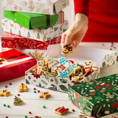 CASE FOR CHRISTMAS DESSERTRY ELF 23.5X16X5H CM Decora