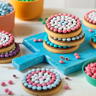 Mini lenti di cioccolato al latte ARCOBALENO 80g Decora