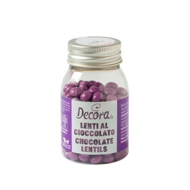 Mini lenti di cioccolato al latte VIOLA 80g Decora