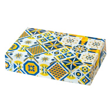 Set 24 scatole per dolci Amalfi 23,5x16x5h cm 4 disegni