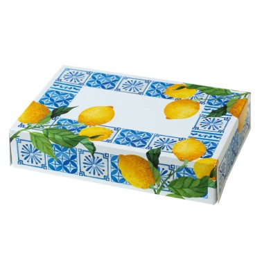Set 24 scatole per dolci Amalfi 23,5x16x5h cm 4 disegni