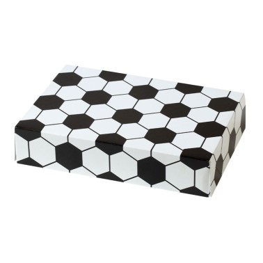 Scatola per dolci Party Calcio 23,5x16x5h cm