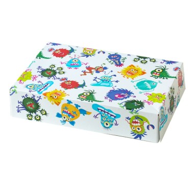 Scatola per dolci Party Mostri 23,5x16x5h cm