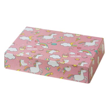 Scatola per dolci Party Rosa 23,5x16x5h cm