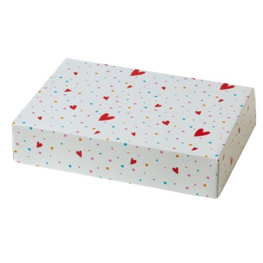 Scatola per dolci Design cuori 23,5x16x5h cm